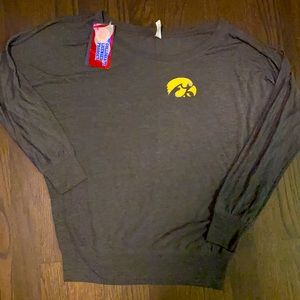 Iowa Hawkeyes Long Sleeve Tee - Charcoal Gray
